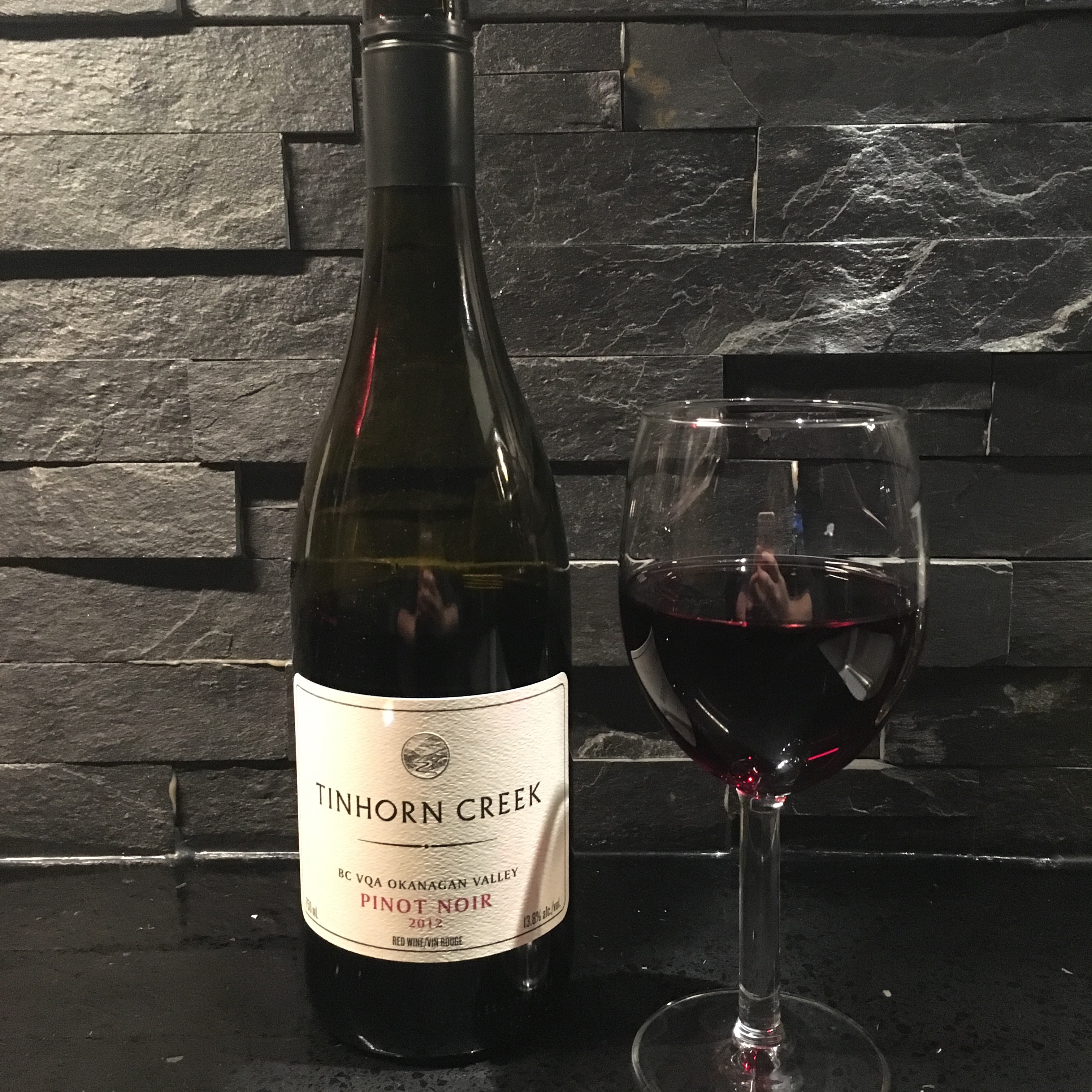 Wine 10/24/2015 Tinhorn Creek Pinot Noir Styled to Sparkle