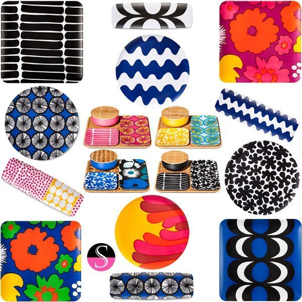 Marimekko x Target Serving Trays Styled to Sparkle