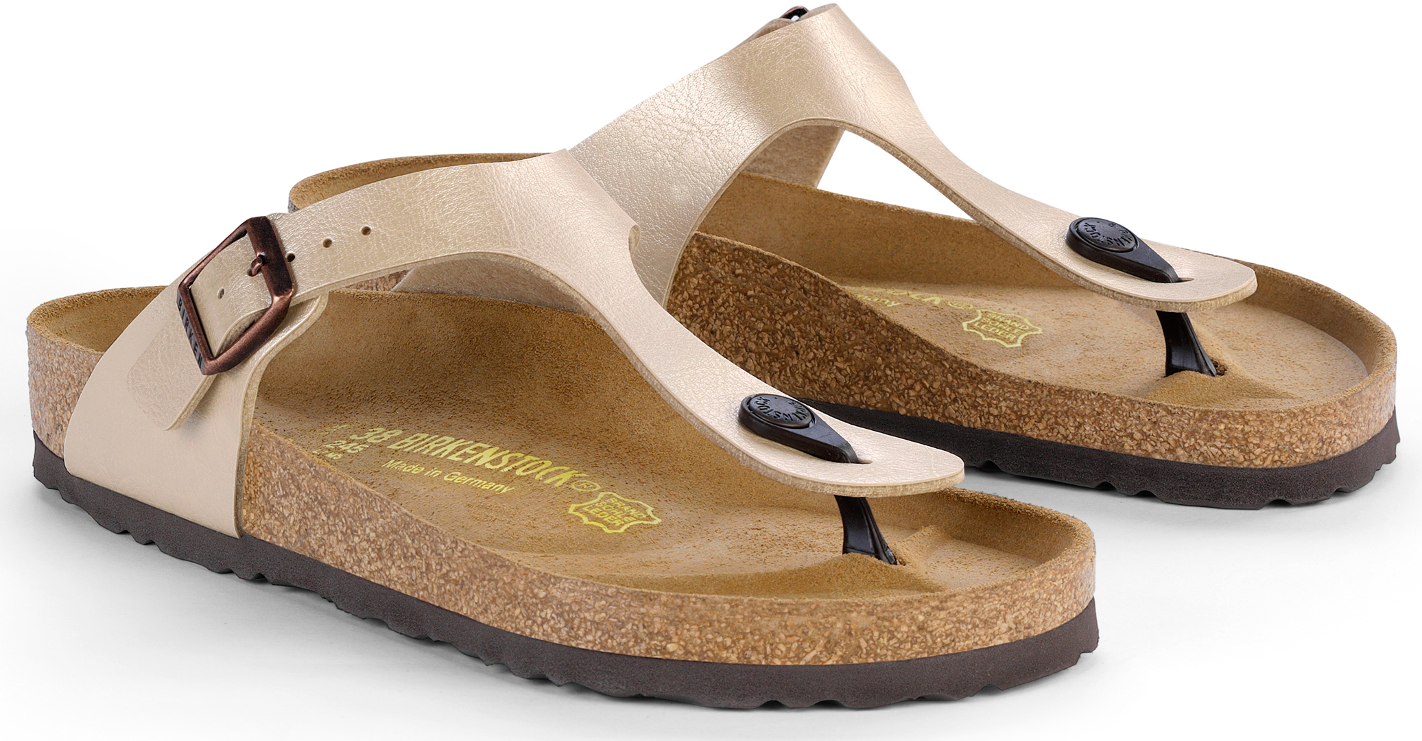 Birkenstock Gizeh Thong Sandals in Pearl White - Styled to Sparkle