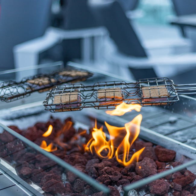 Banff Gondola Alpenglow Festival, roasting s'mores