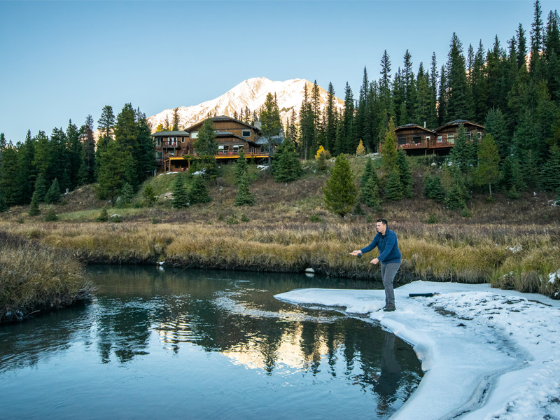 mount engadine lodge, where to stay in Kananaskis, hiking in kananaskis, things to do in kananasis, all inclusive hotel canada, where to stay in the mountains, mountain getaway, mountain retreat, where to stay in the canadian rockies, free white north, fly fishing kananaskis