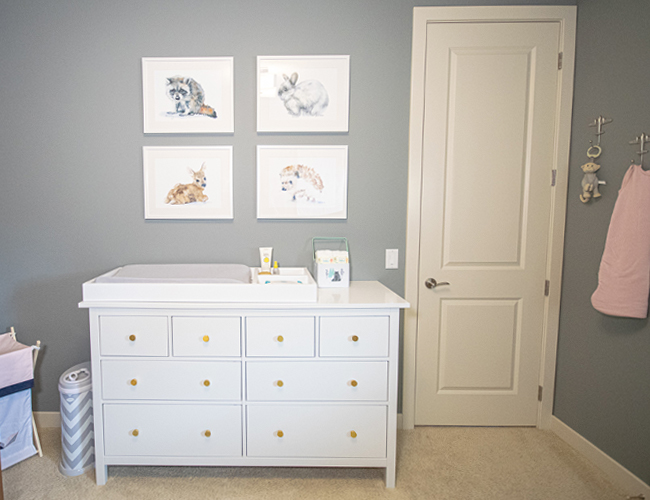 Blue best sale nursery dresser