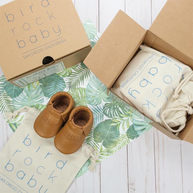 baby gifts that give back, baby gift ideas, gifts for new parents, gifts that support charities, charitable baby gift, unique baby gift, birdrock baby shoes, birdrock baby moccasins, baby shoes that give back, lifetime warranty baby shoes