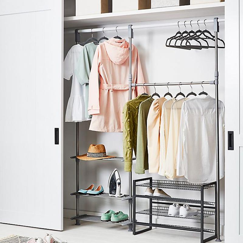 closet organization system, bed bath and beyond closet organizer, adjustable closet organizer, modular closet organizer, closet hanging system, removable closet system