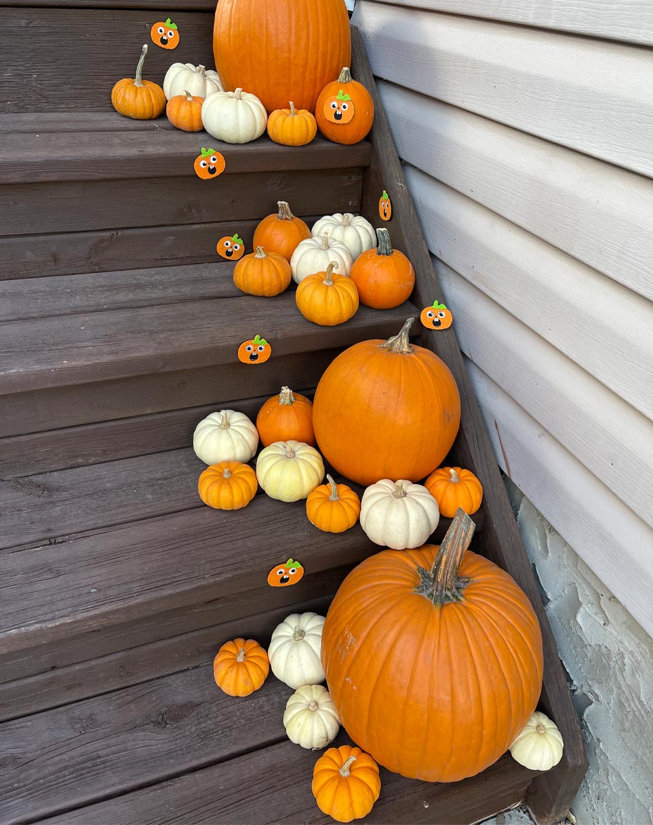 fall door decor, halloween decor, outdoor halloween decor, halloween porch inspo, halloween door inspo, outdoor halloween decor inspo, decorate for halloween, lux windows and doors, cute halloween decor, halloween decor for kids, Halloween pumpkin patch, halloween pumpkins