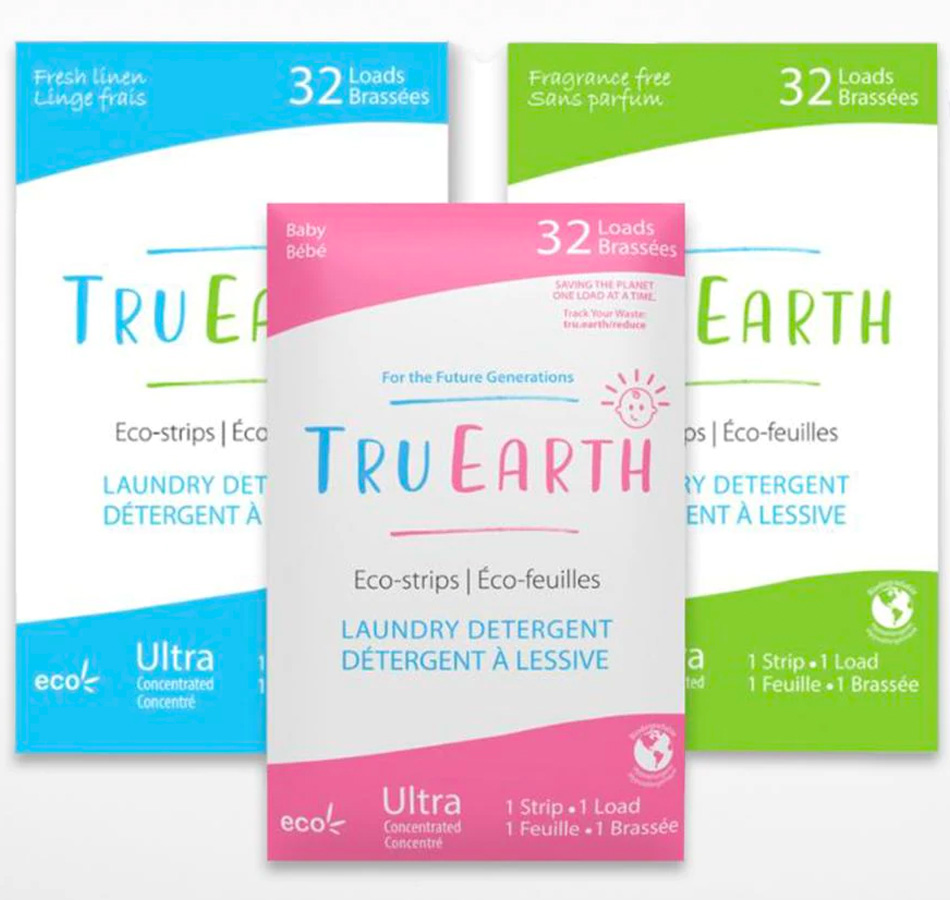 Tru Earth Laundry Detergent Strips, strips of laundry soap, laundry detergent, tru earth laundry soap, eco friendly laundry detergent, eco friendly laundry products, environmentally friendly laundry soap, travel laundry soap, best laundry soap for backpacking, laundry soap for toddler stains